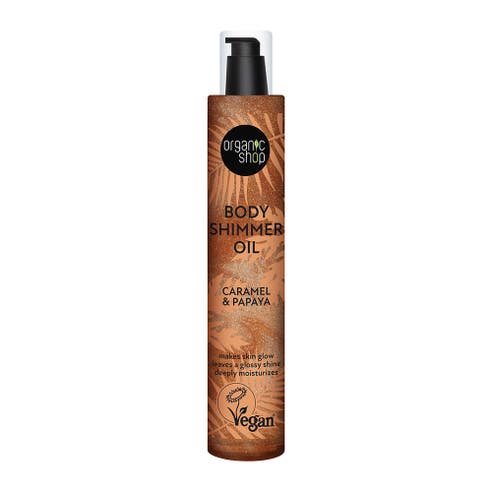 Organic Shop Caramel & Papaya Body Shimmer Oil 100ml 