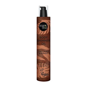 Organic Shop Chocolate & Mango Body Shimmer Oil 100ml 