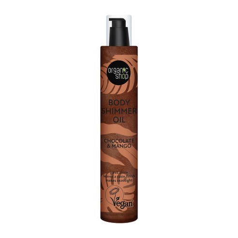 Organic Shop Chocolate & Mango Body Shimmer Oil 100ml 