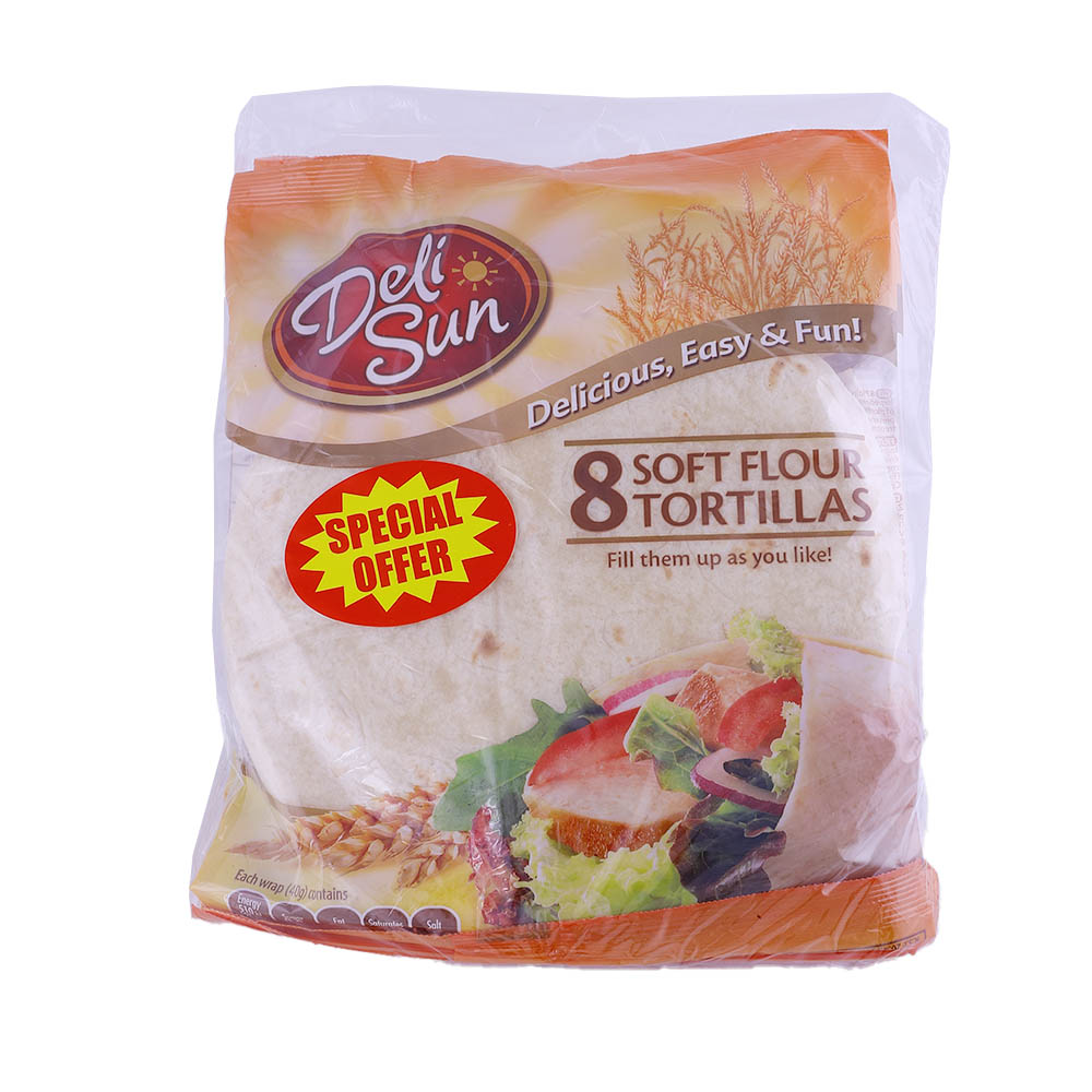 Deli Sun Plain Tortilla Medium 8'S 3x320g [Special Price] 