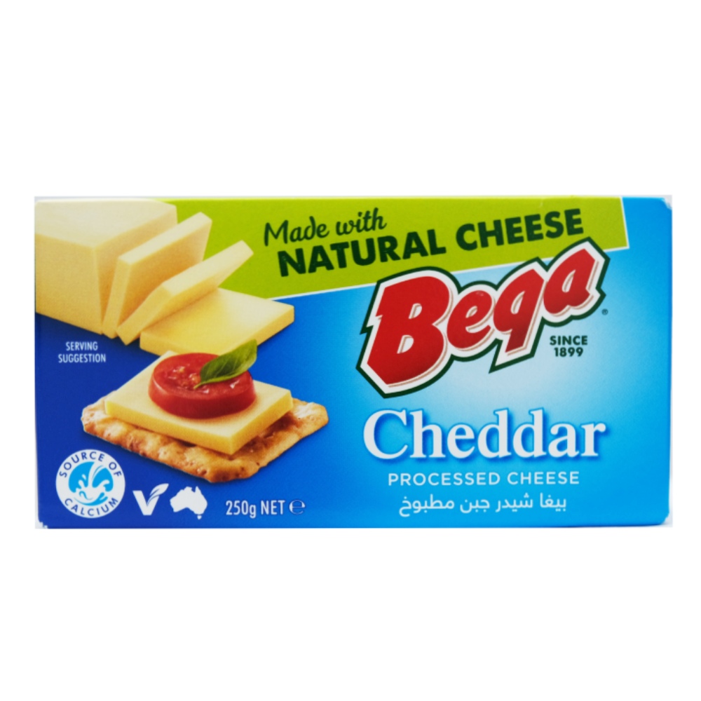 Bega Cheddar Processed Cheese Block 250g