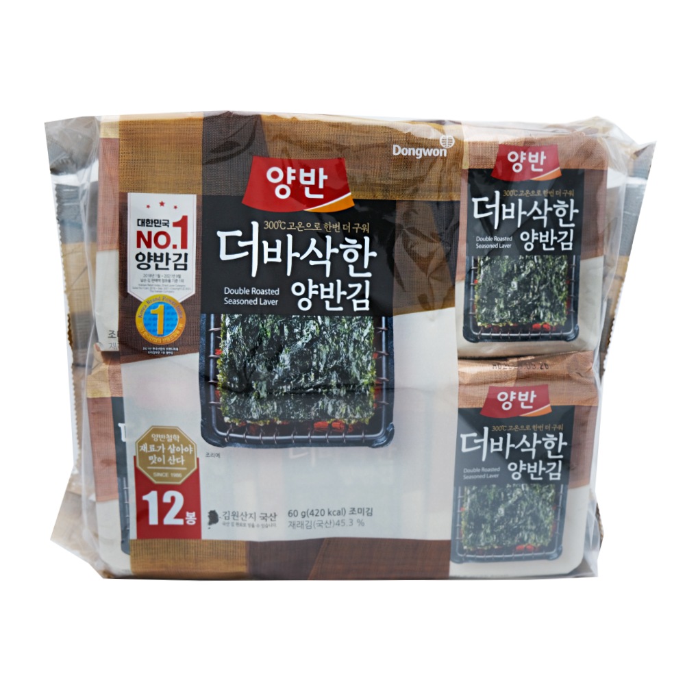 Dongwon Yangban Crispy Seasoned Laver 12's 60g