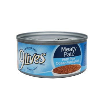 9 Lives Meaty Pate With Real Ocean Whitefish 5.5oz 