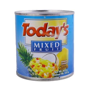Today's Mixed Fruit Extra Light Syrup 432g 