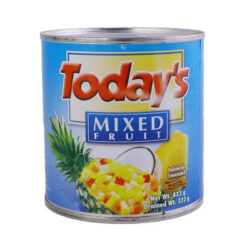 Today's Mixed Fruit Extra Light Syrup 432g 