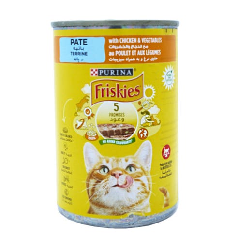 Purina Friskies Chicken & Vegetables Cat Food 400g 
