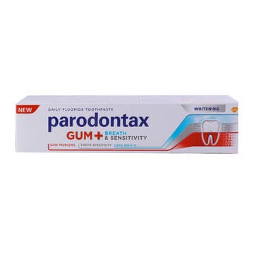 Parodontax Gum+ Breath & Sensitivity Whitening Toothpaste 75ml 