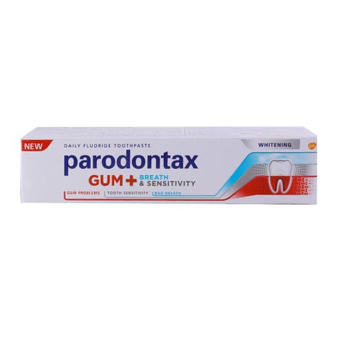 Parodontax Gum+ Breath & Sensitivity Whitening Toothpaste 75ml 