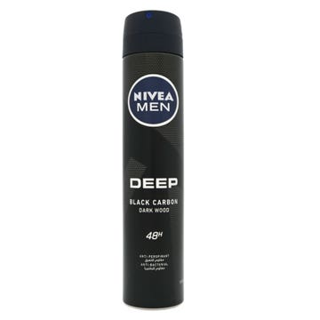 Nivea Men Deep Black Carbon Deodorant Spray 200ml 
