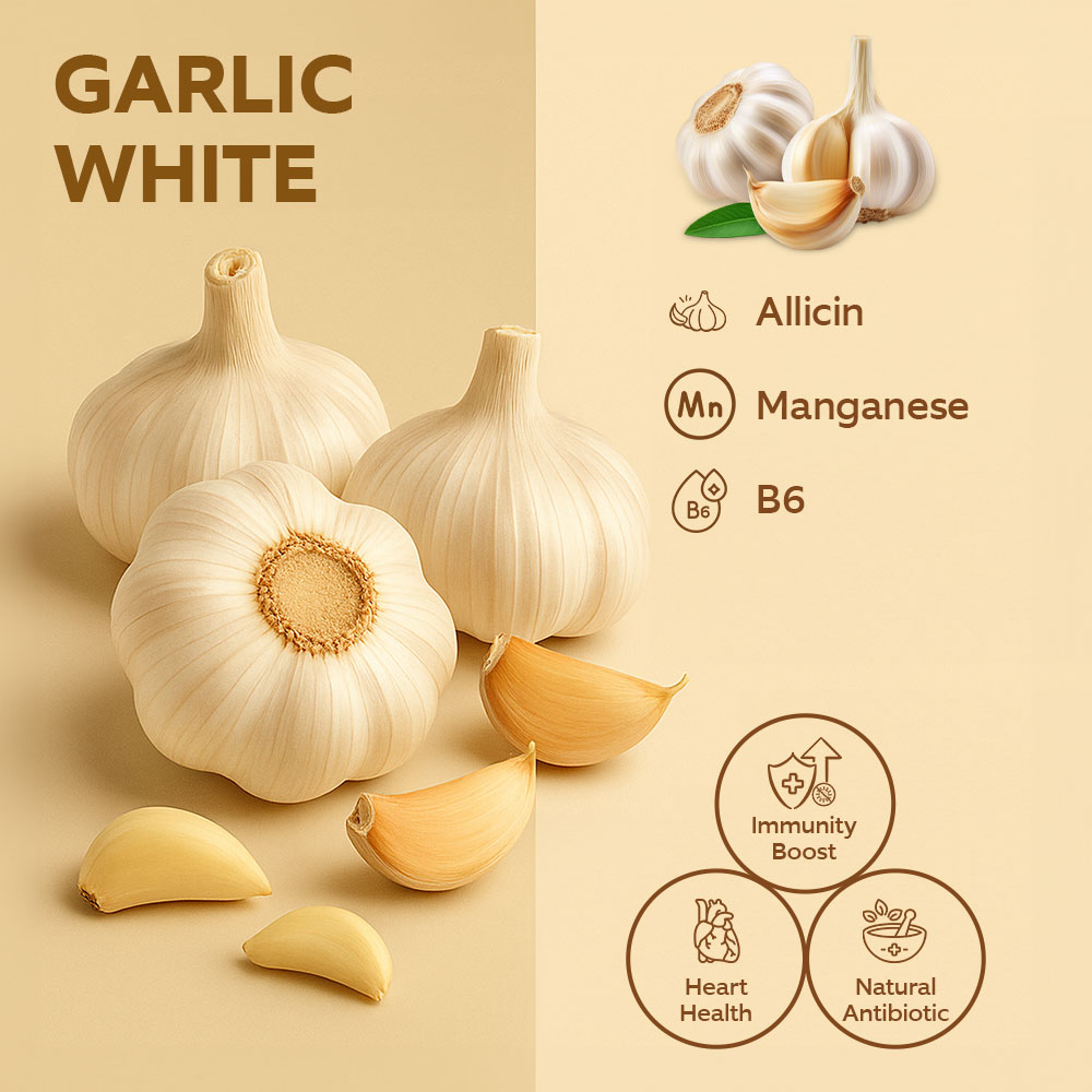 Sharbatly Fruit Garlic White 450g Bag lifestyle image