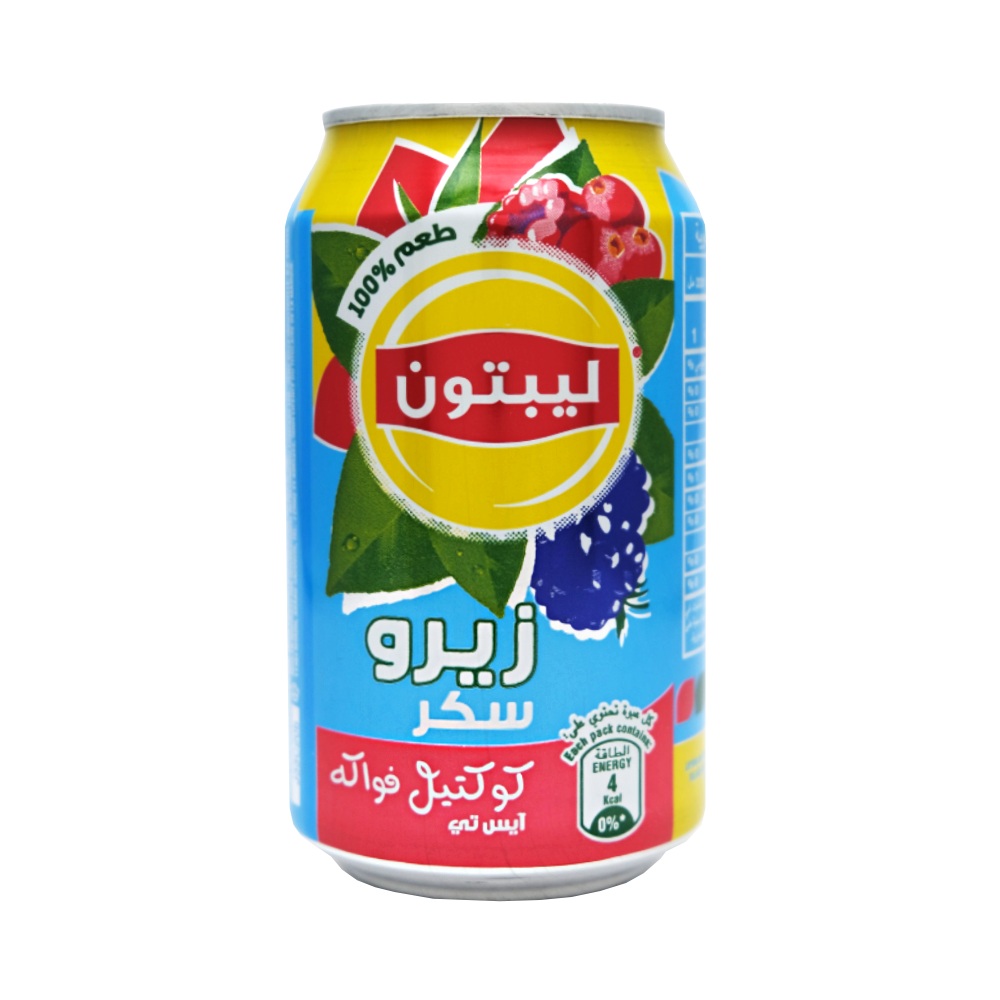 Lipton Zero Sugar Red Fruits Ice Tea 320ml back image