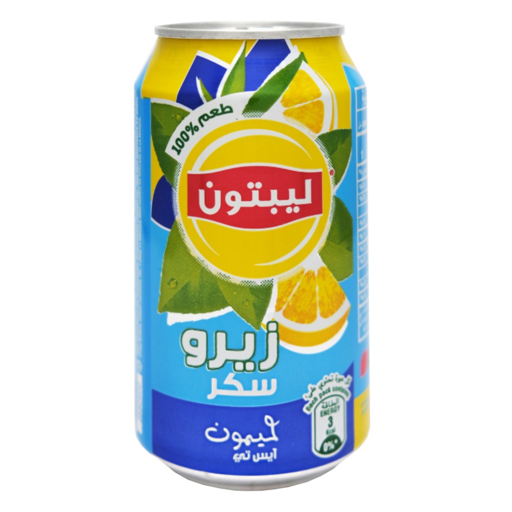 Lipton Zero Sugar Lemon Ice Tea 320ml back image