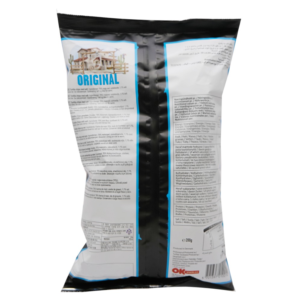Wanted Original Tortilla Chips 200g back image