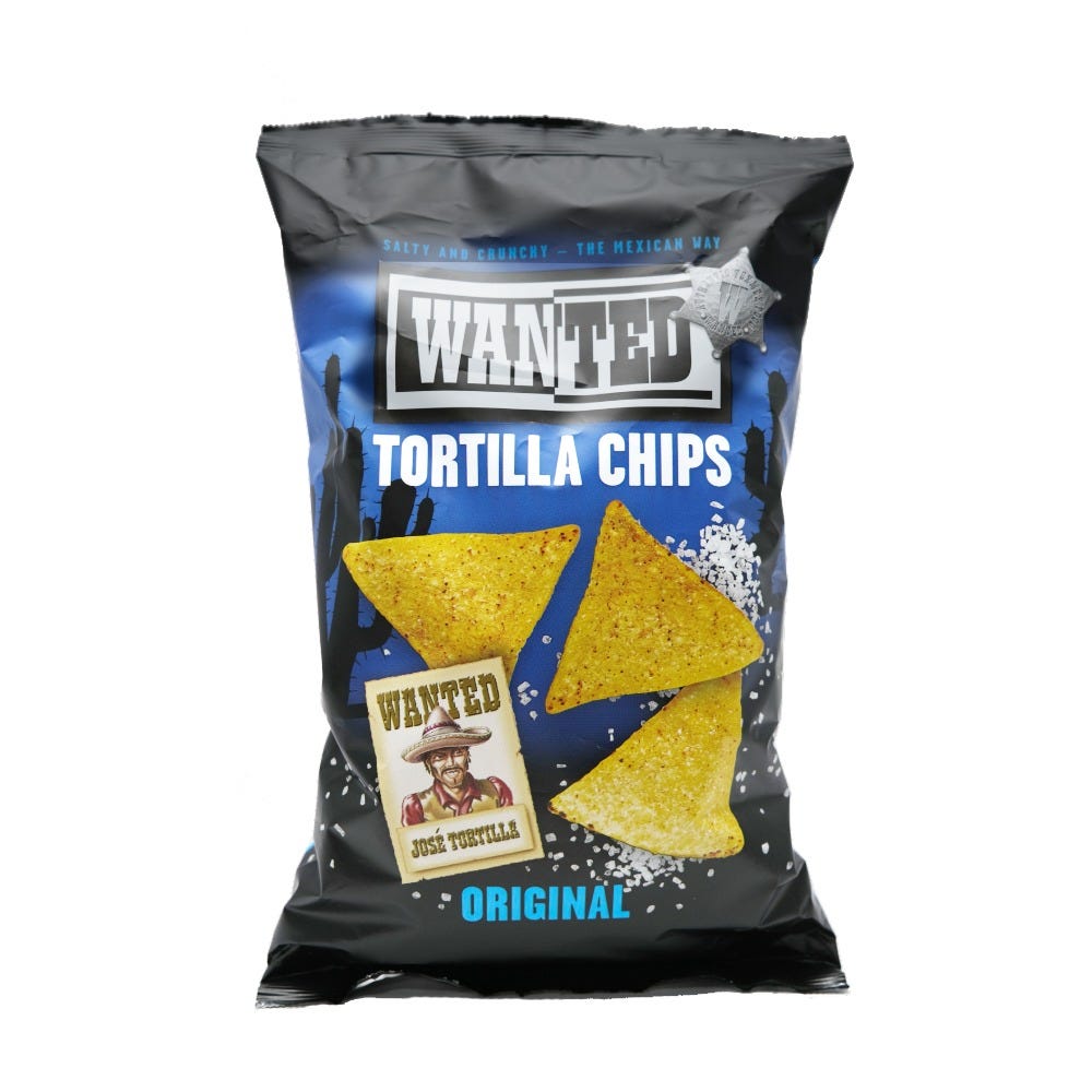 WANTED TORTILLA CHIPS SALT 200G