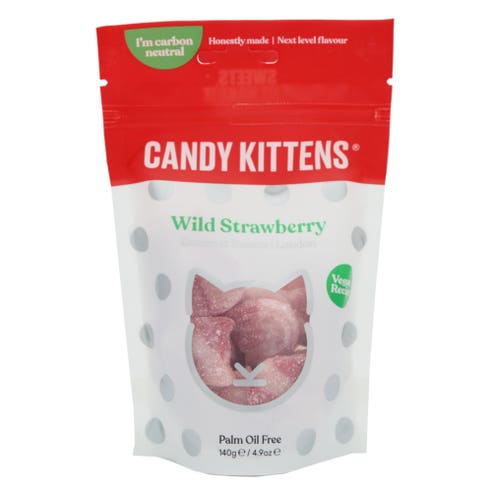 Candy Kittens Wild Strawberry Gourmet Sweets 140g 