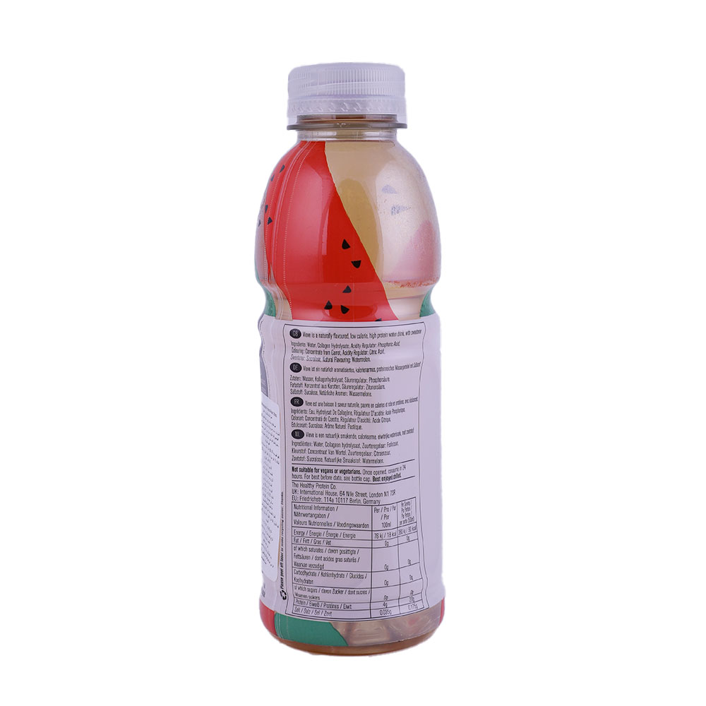 Vieve Naturally Flavored Watermelon Protein Water 500ml back image