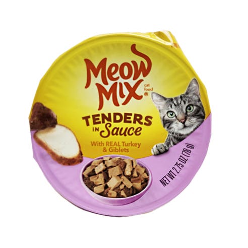 Meow Mix Tender In Sauce Turkey & Giblets Cat Food 78g 