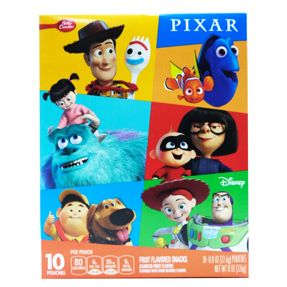Betty Crocker Fruit Snack Pixar 8Oz