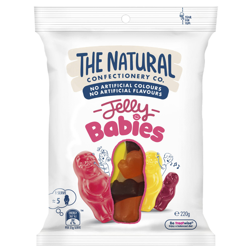 The Natural Confectionery Co Jelly Babies 220g