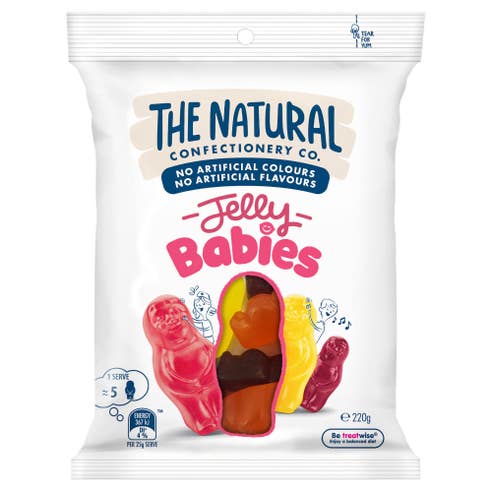 The Natural Confectionery Co Jelly Babies 220g 