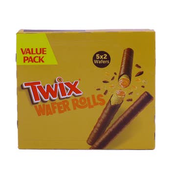 Twix Caramel Wafer Rolls 5x22.5g 