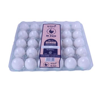 Al Zain Medium White Eggs 30 Pack 