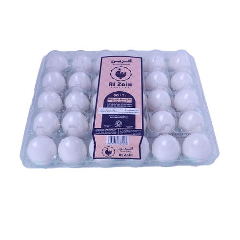 Al Zain Medium White Eggs 30 Pack 
