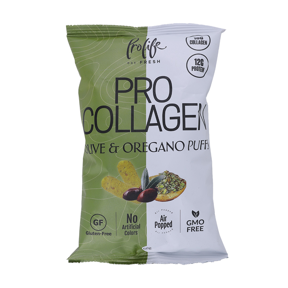 Prolife Pro Collagen Olive & Oregano Flavour Puffs 60g