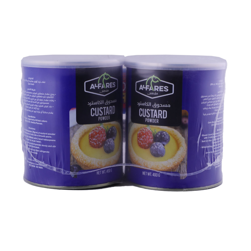 Al Fares Custard Powder 2x400g [Special Offer] back image