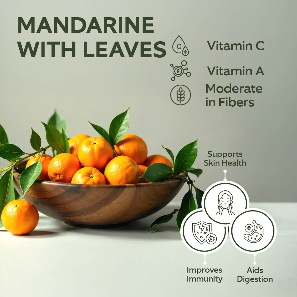 Mandarina With Leaves Per Kg lifestyle image