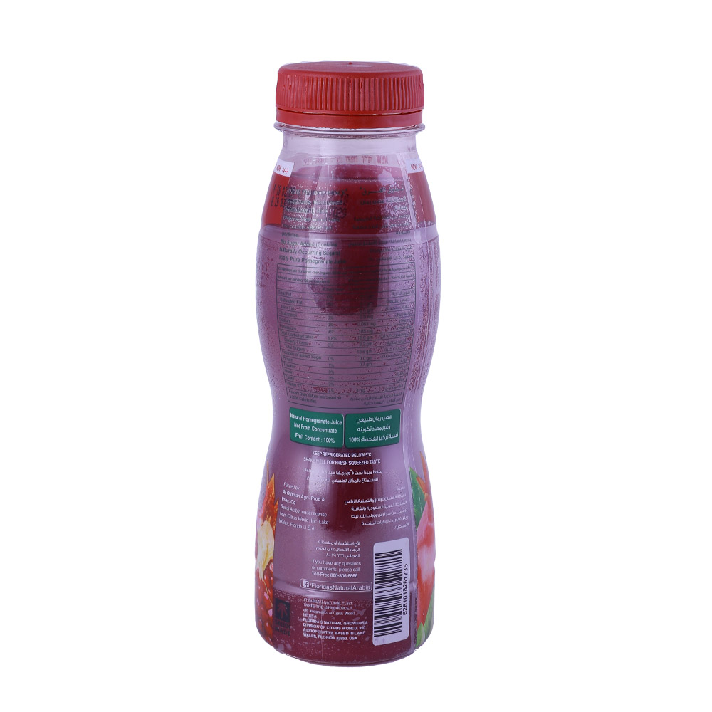 Floridas Natural Premium Pomegranate Juice 250ml right side image