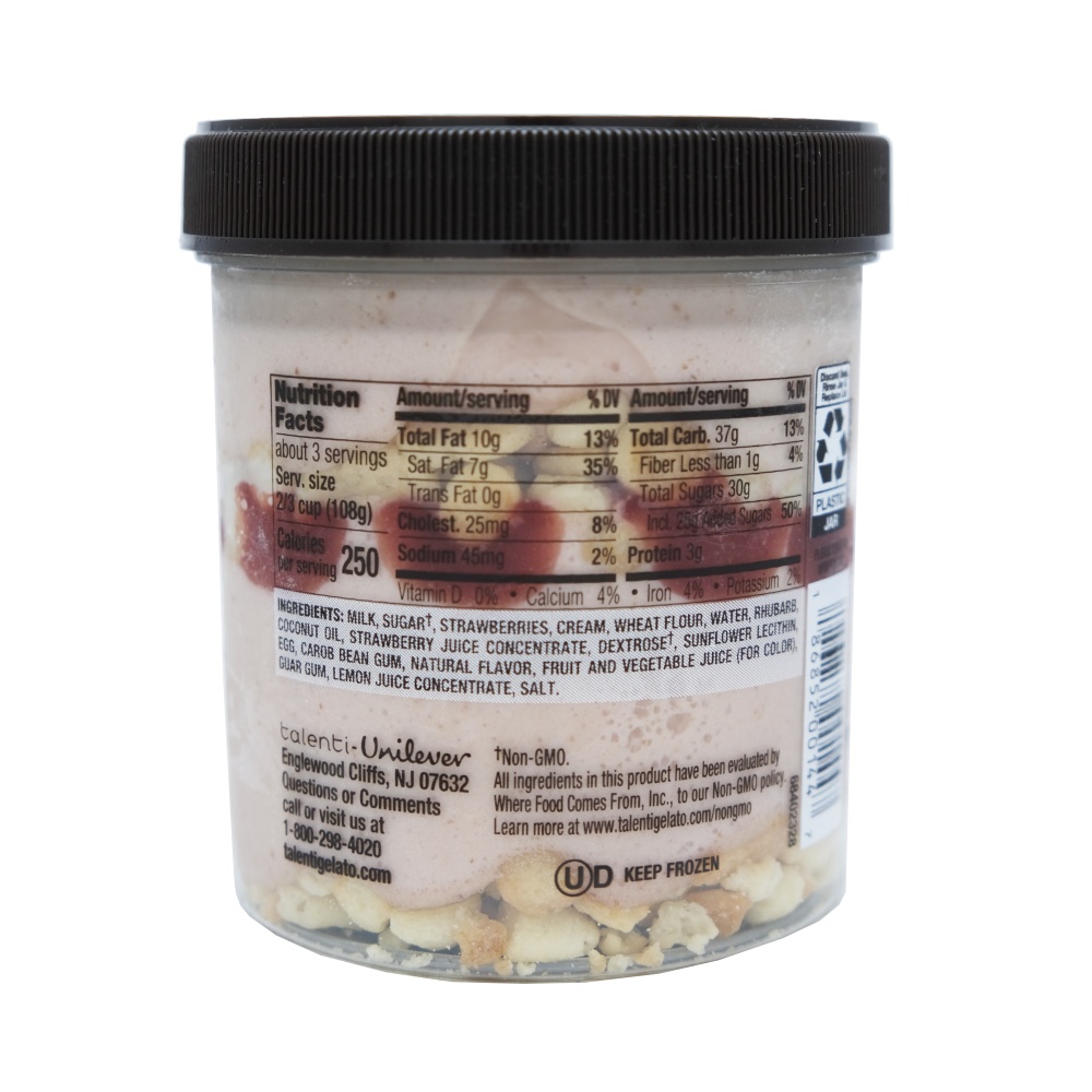 Talenti Gelato Layers Strawberry Shortcake Ice Cream 297.6g back image