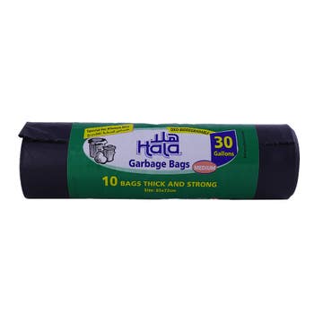 Hala Bio Garbage Bags 30 Gallon Medium [10 Pack] 