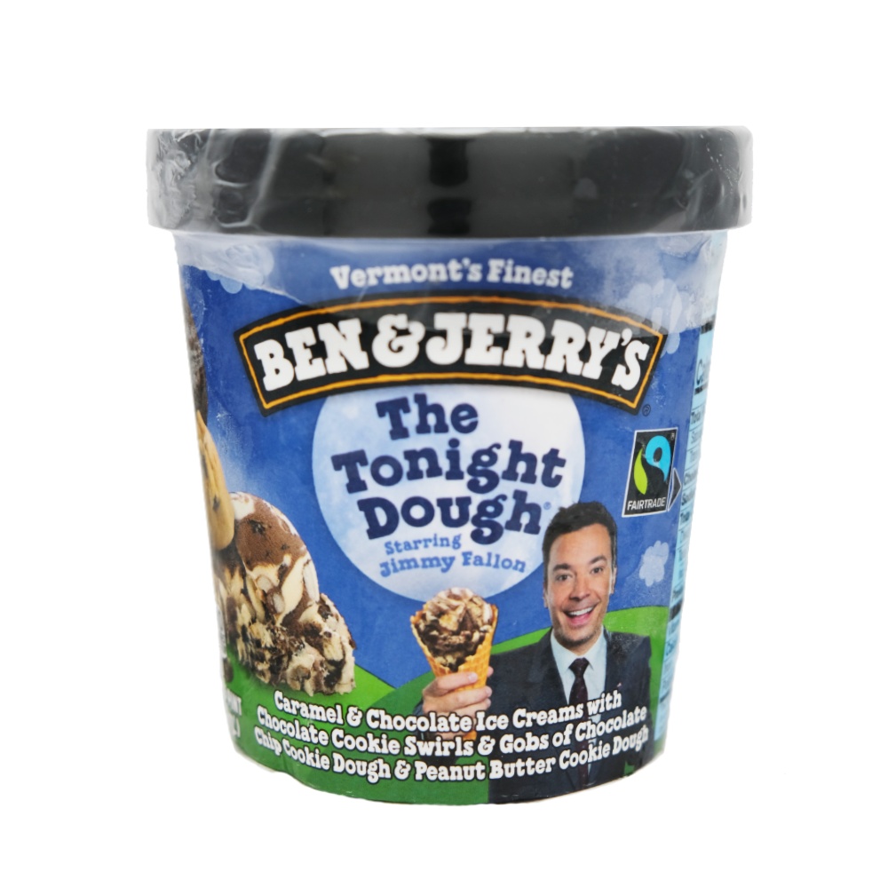 Ben & Jerrys The Tonight Dough Caramel & Chocolate Ice Cream