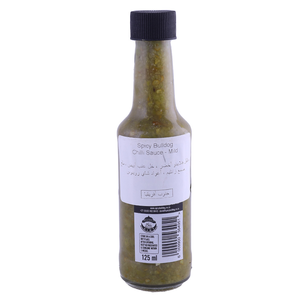 Spicy Bulldog Mild Chilli Sauce 125ml back image