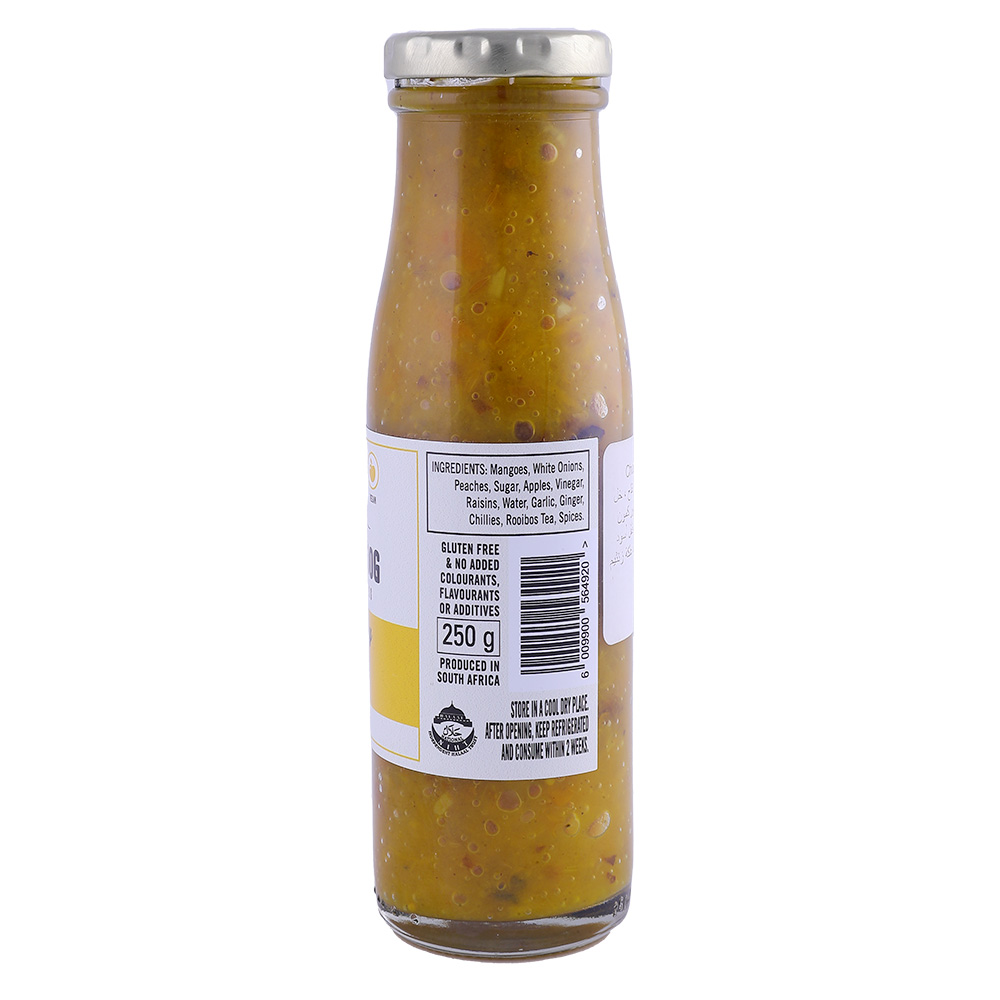 Spicy Bulldog Mango Curry Chutney 250g back image