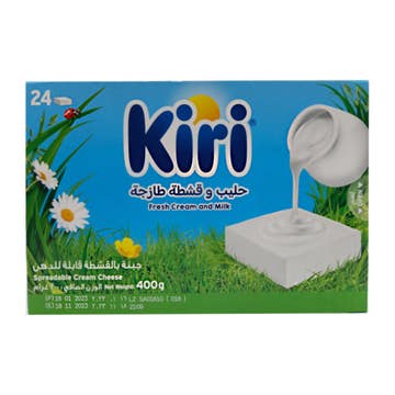 Kiri Fresh Cream & Milk Spreadable Cheese 400g 