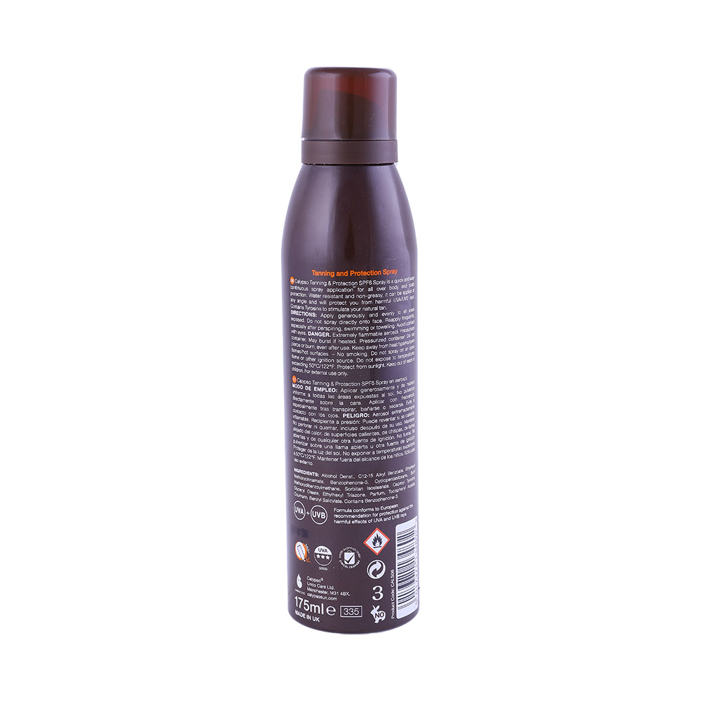 Calypso Tanning & Protection Continuous Spray 175ml back image