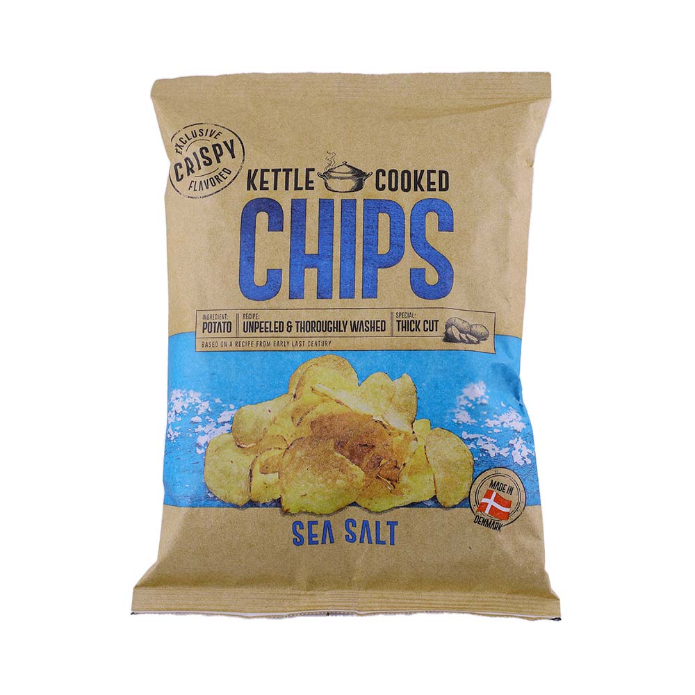 Chips Kettle Cooked Sea Salt Potato Chips 150g