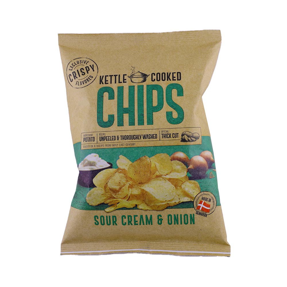 Chips Kettle Cooked Sour Cream & Onion Potato Chips 150g