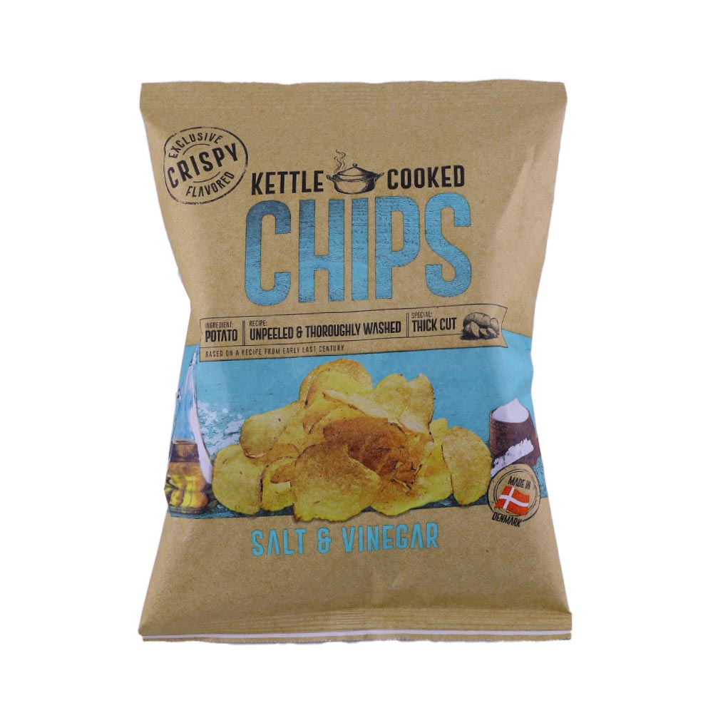 Chips Kettle Cooked Salt & Vinegar Potato Chips 150g