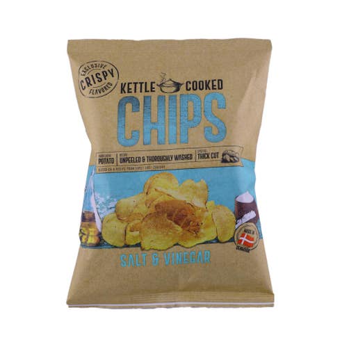 Chips Kettle Cooked Salt & Vinegar Potato Chips 150g 