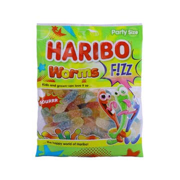 Haribo Fizz Worms 160g 