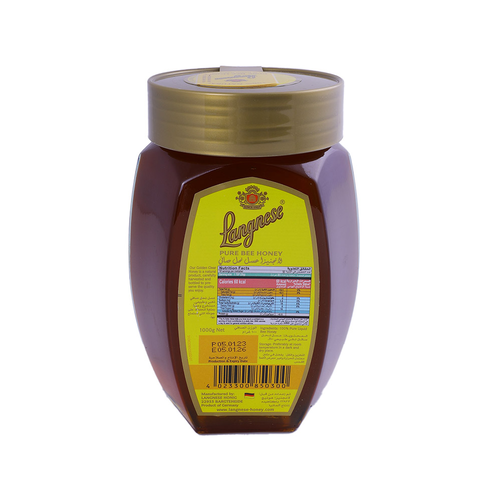 Langnese Pure Bee Honey 1000g back image