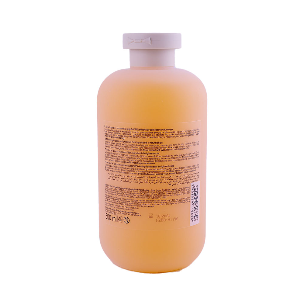 Fluff Peach & Grapefruit Shower Gel 500ml back image