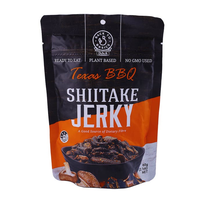 Back To Basics Texas BBQ Shiitake Jerky 60g