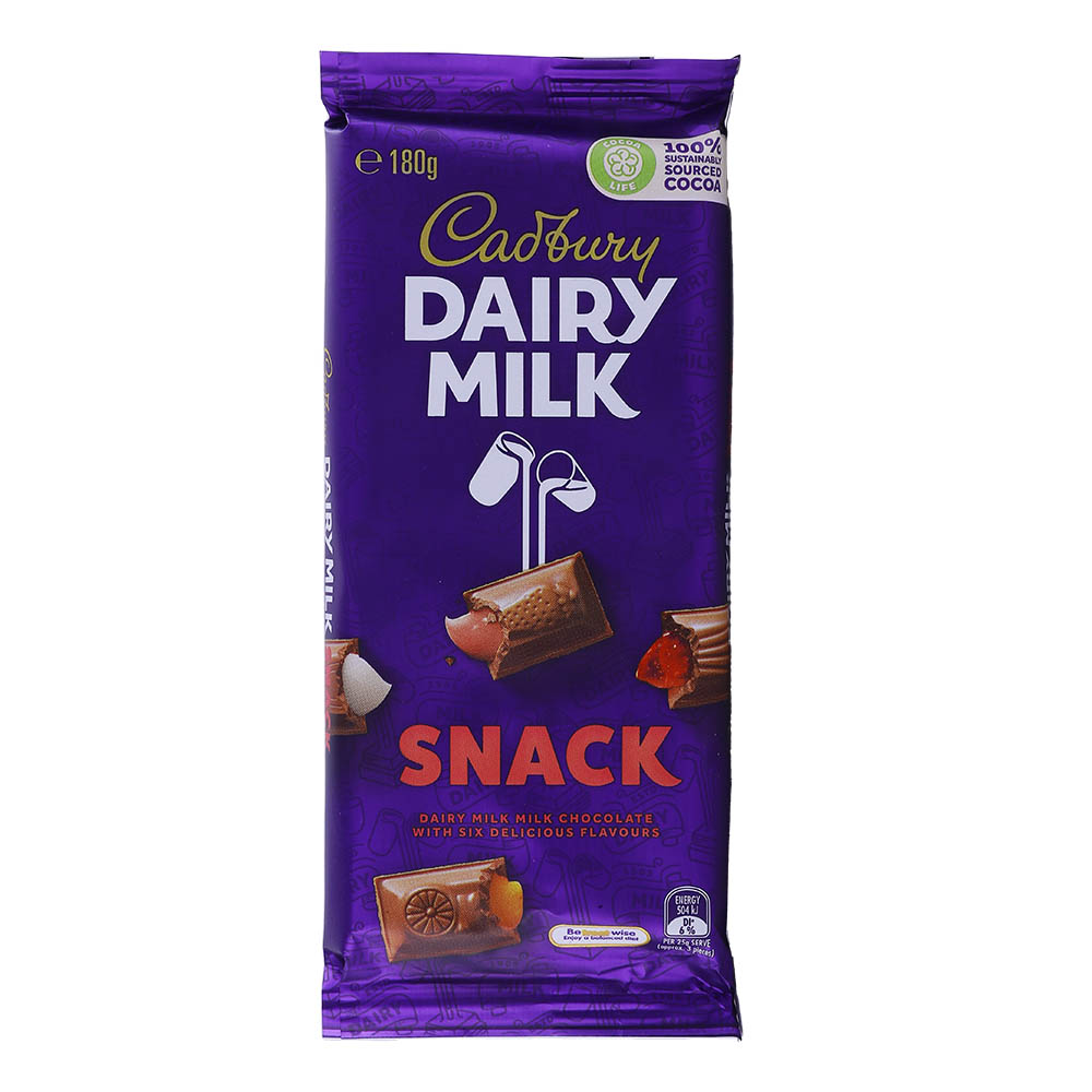 Cadbury Dairy Milk Snack 180g