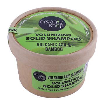 Organic Shop Volcanic Ash & Bamboo Volumizing Solid Shampoo 60g 