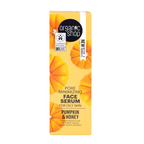 Organic Shop Pumpkin & Honey Pore Minimizing Face Serum for Oily Skin 30ml 
