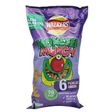 Walkers Monster Munch Pickled Onion 6x22g 